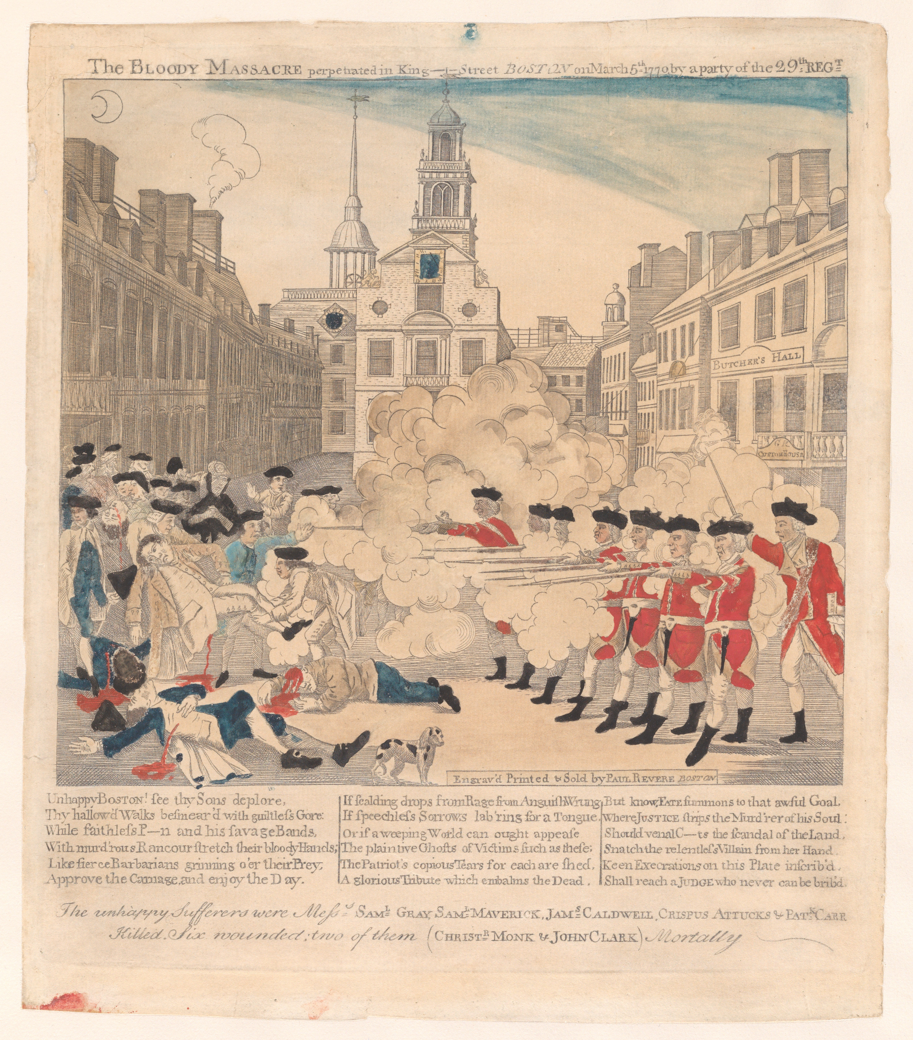 The Boston Massacre Engraving